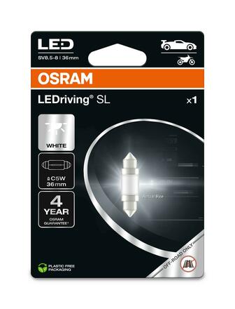 OSRAM LED C5W 36 mm LEDriving SL White 6000K 12V blistr 1ks 6418DWP-1BL