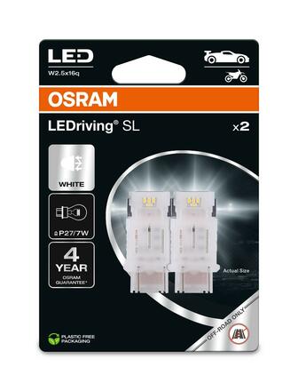 OSRAM LED P27/7W LEDriving SL White 6000K 12V blistr 2ks 3157DWP-2BL