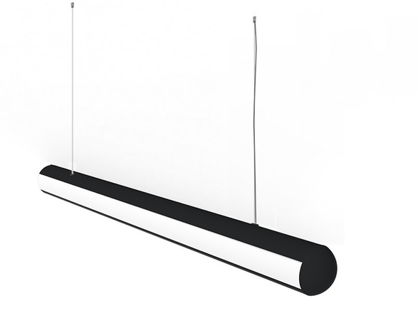 VÝPRODEJ VZORKU BPM Závěsné svítidlo GALA LED TUBE černá / opál 120 cm