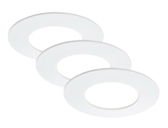 BRILONER 3ks sada LED vestavné svítidlo, pr. 8,5 cm, 5 W, bílé IP44 BRI 7103-436