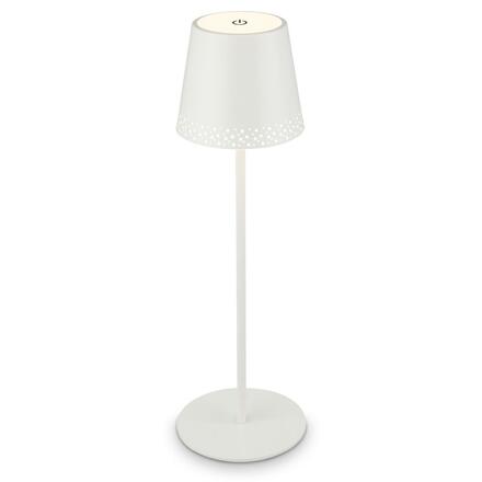 BRILONER LED nabíjecí stolní lampa 38 cm 2,6W 280lm bílé IP44 BRILO 7438-016