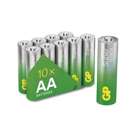 EMOS Alkalická baterie GP Super AA (LR6), 10 ks B0121G