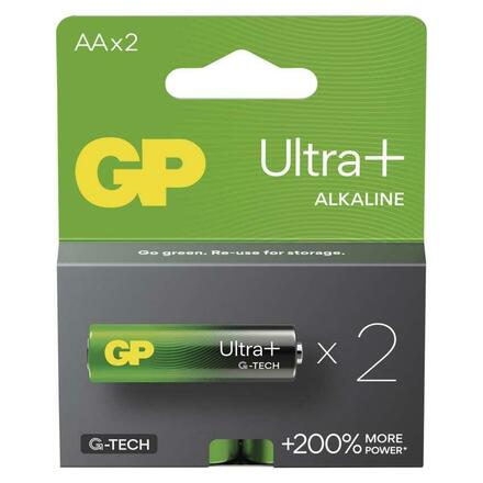 EMOS Alkalická baterie GP Ultra Plus AA (LR6), 2 ks B03212