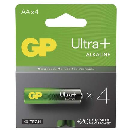 EMOS Alkalická baterie GP Ultra Plus AA (LR6), 4 ks B03214