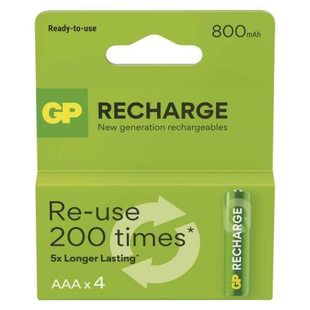 EMOS Nabíjecí baterie GP Recharge 800 AAA (HR03) 4ks B27184