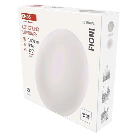 EMOS LED přisazené svítidlo FIONI, kruhové bílé 18W 4000K, IP44 ZM1121