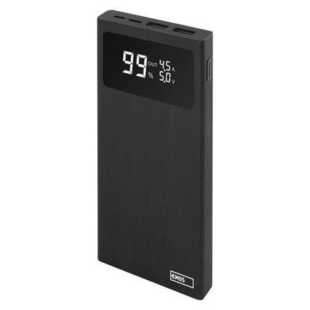 EMOS Powerbanka EMOS BetaQ 10, 10 000 mAh, 22,5 W, černá B0531B