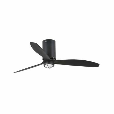 FARO MINI TUBE FAN M LED, černá, stropní ventilátor s DC motorem SMART