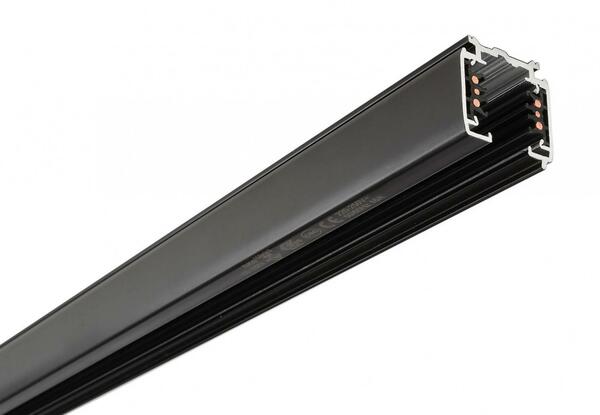 Deko-Light 3-fázový kolejnicový systém - D Line DALI přisazená kolejnice 3m, černá 710505