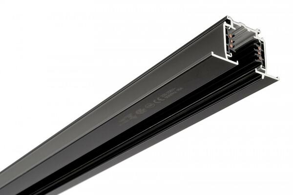 Deko-Light 3-fázový kolejnicový systém - D Line DALI vestavná lišta s křídly 1m, černá 710507
