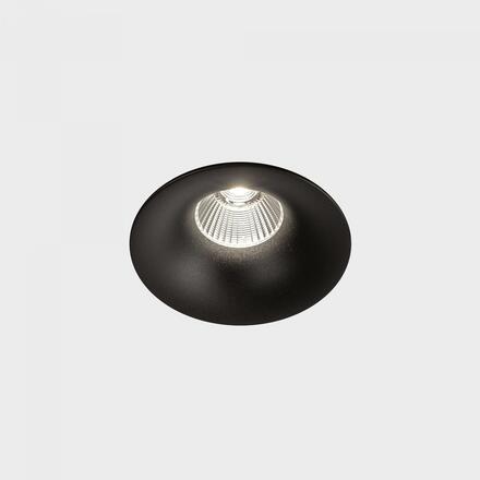 KOHL-Lighting LUXO zapuštěné svítidlo s rámečkem pr.85 mm černá 38° 8W CRI 80 4000K PHASE CUT