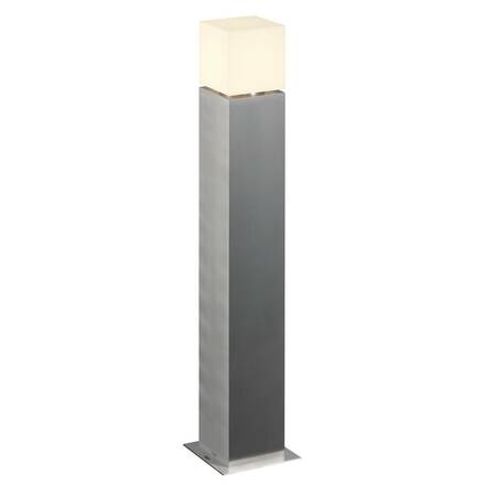 BIG WHITE SQUARE POLE 90, venkovní stojací lampa, TC-TSE, IP44 , hranatá, nerezová ocel 304, D/Š/V 18/18/90 cm, max. 20W 1000346