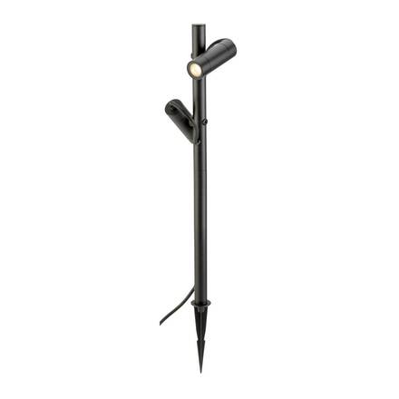 BIG WHITE (SLV) HELIA SLIM Pole double LED, venkovní stojací lampa, černá IP65 3000K 1007869