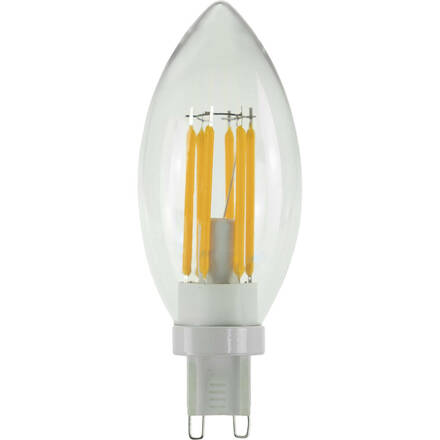 BIG WHITE (SLV) LED svíčka LED žárovka, G9, fázové stmívání, 3W, 2200K 1008158