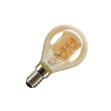 BIG WHITE (SLV) LED G45 LED žárovka, zlatá, E14, fázové stmívání, 2W, 2200K 1008650