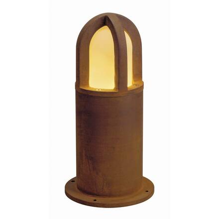 BIG WHITE RUSTY CONE 40, venkovní stojací lampa, TC-DSE, IP54, kulatá, rezavé železo, pr./V 15/40 cm, max. 11 W 229431