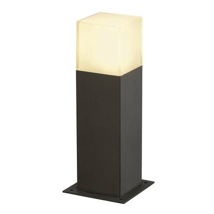 BIG WHITE GRAFIT 30, venkovní stojací lampa, TC-DSE, IP44, antracit, úsporná žárovka, D/Š/V 12/12/30 cm, max. 11 W 231215