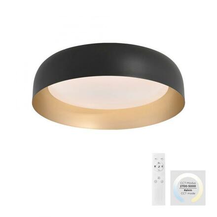 JUST LIGHT LED stropní svítidlo průměr 40 černá stmívatelné dálkovým ovladačem CCT 2700-5000K LD 14215-18