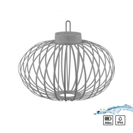 JUST LIGHT LED stolní lampa průměr 46cm moblní na baterie USB IP44 stmívatelné dotykem 2700K LD 19305-40