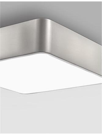 Nova Luce Moderní přisazené stropní svítidlo Ragu - 4 x 10 W, 460 x 460 mm, nikl NV 866608