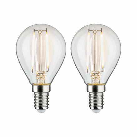 PAULMANN LED kapka Filament E14 230V 2x250lm 2x2,7W 2700K čirá