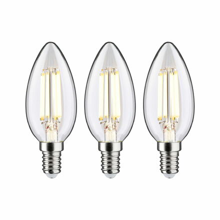 PAULMANN Eco-Line Filament 230V LED svíčka E14 3ks-sada 98mm 2,5W 3000K čirá