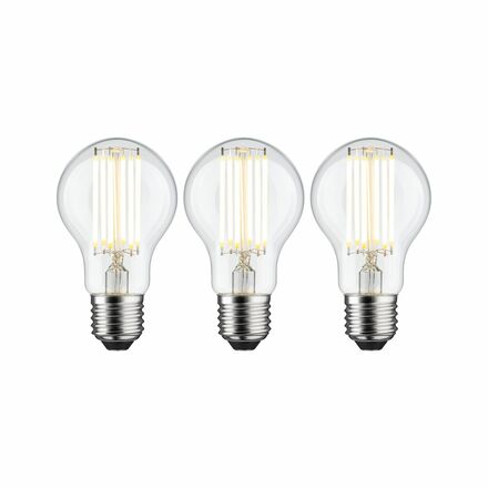 PAULMANN Eco-Line Filament 230V LED žárovka E27 3ks-sada 5W 3000K čirá