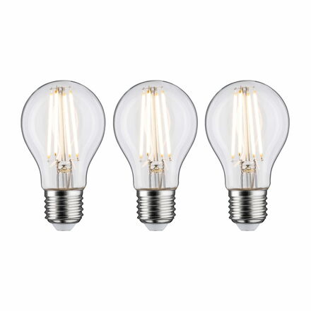 PAULMANN Filament set LED žárovka E27 230V 3x9W 2700K stmívatelné čirá