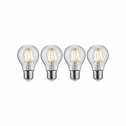 PAULMANN Filament set LED žárovka E27 230V 4x7W 2700K čirá