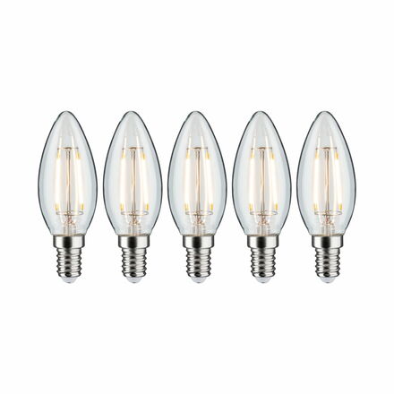 PAULMANN Filament set LED svíčka E14 230V 5x2,6W 2700K čirá