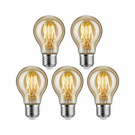 PAULMANN Vintage Edition set LED žárovka E27 230V 4,7W 2500K zlatá