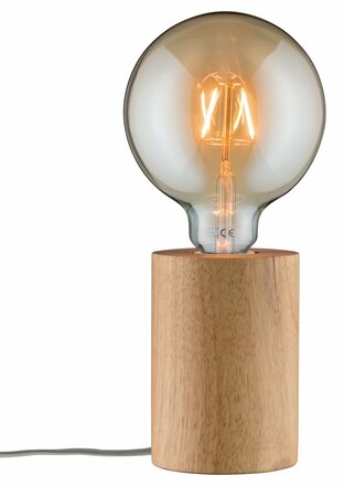 Paulmann stolní lampa Neordic Talin 1-ramenné dřevo 796.40 P 79640