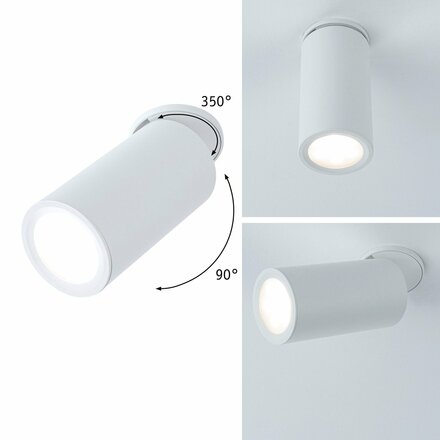 PAULMANN LED vestavné svítidlo 3-krokové-stmívatelné Turnal kruhové 60mm 90° Coin 6W 230V stmívatelné 2700K bílá mat