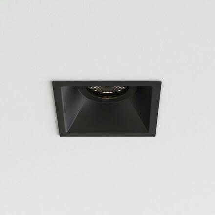 ASTRO downlight svítidlo Minima Slimline Square fixní protipožární IP65 6W GU10 černá 1249039