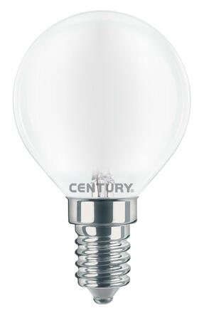 CENTURY LED FILAMENT MINI GLOBE SATEN 4W E14 3000K 470Lm 360d 45x80mm IP20 CEN INSH1G-041430