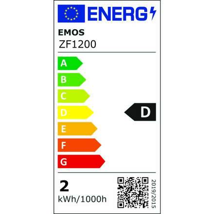 EMOS LED žárovka Filament Mini Globe / E14 / 1,8 W (25 W) / 250 lm / teplá bílá ZF1200