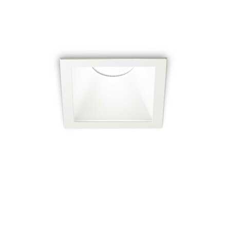 LED Zápustné bodové svítidlo Ideal Lux Game Square White Black 192352 11W 850lm 3000K IP20 hranaté bílo-černé