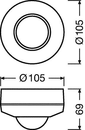 LEDVANCE DALI-2 SENSOR LS/PD W CM 4052899630468