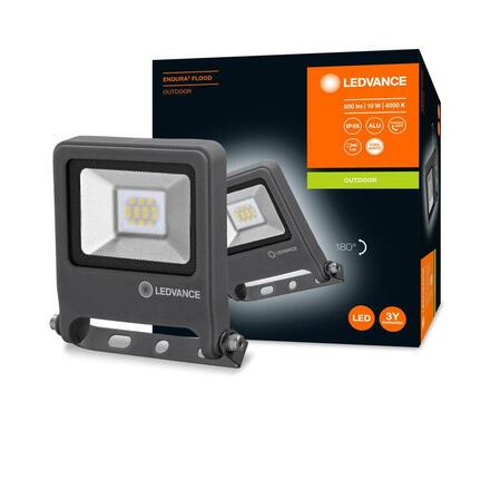 LEDVANCE LED reflektor ENDURA Flood 10 W 4000 K tmavě šedá 4058075206663