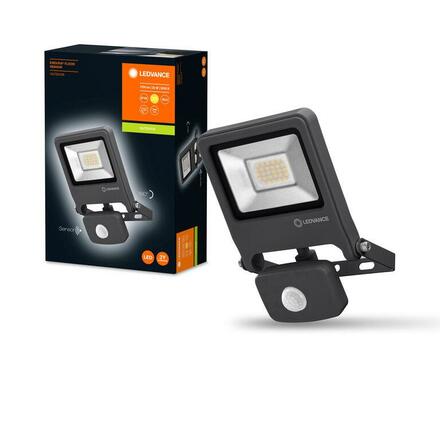 LEDVANCE LED reflektor ENDURA Flood Sensor 20 W 3000 K tmavě šedá 4058075239500