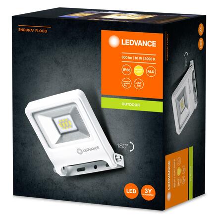 LEDVANCE LED reflektor ENDURA Flood 10 W 3000 K bílá 4058075239616