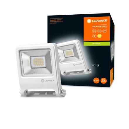 LEDVANCE LED reflektor ENDURA Flood 20 W 3000 K bílá 4058075239630