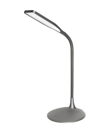 LEDVANCE stolní lampa do kanceláře Panan Disc Single šedá DIM 3000K 4058075472754