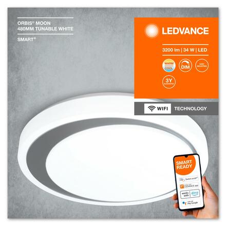 LEDVANCE SMART+ Wifi Orbis Moon Gray 480mm TW 4058075486423