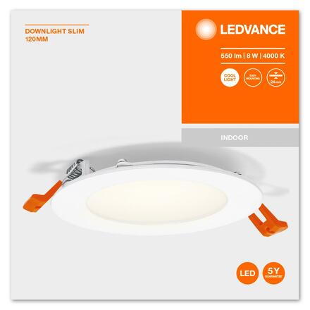 LEDVANCE zapuštěné svítidlo Downlight Slim 120mm 8W 4000K 4058075573130