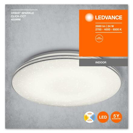 LEDVANCE stropní svítidlo Orbis Sparkle Click-CCT 400mm 24W 4058075633131