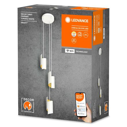 LEDVANCE SMART+ Wifi Decor Twist bílé závěsné svítidlo TW 4058075757448