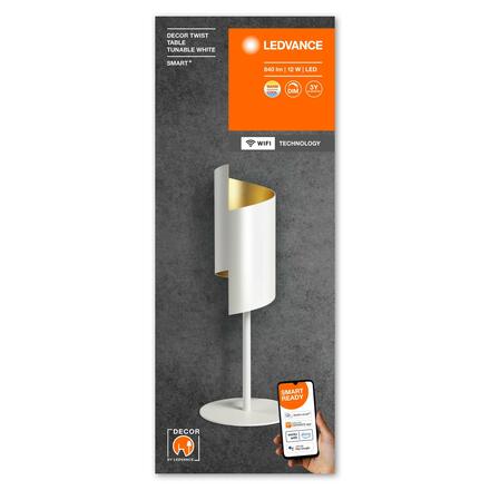 LEDVANCE SMART+ Wifi Decor Twist bílá stolní lampička TW 4058075757561