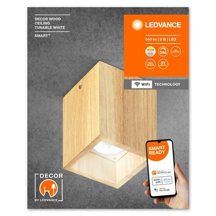 LEDVANCE SMART+ Wifi Decor dřevěné stropní svítidlo TW 4058075757660