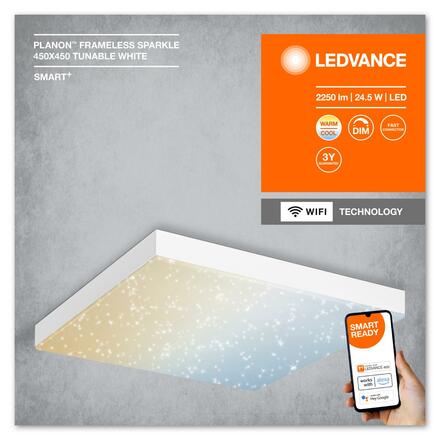 LEDVANCE SMART+ Wifi Planon Frameless Sparkle stropní svítidlo 450x450mm TW 4058075759541